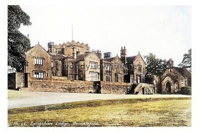 ptc7119 - Derbys - Frühe Ansicht der Longshaw Lodge in Grindleford - Druck 6x4 