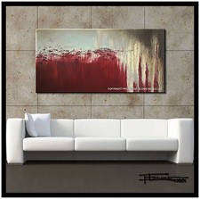 Abstract Painting Modern Canvas Wall Art Large, Framed, Signed, US ELOISExxx