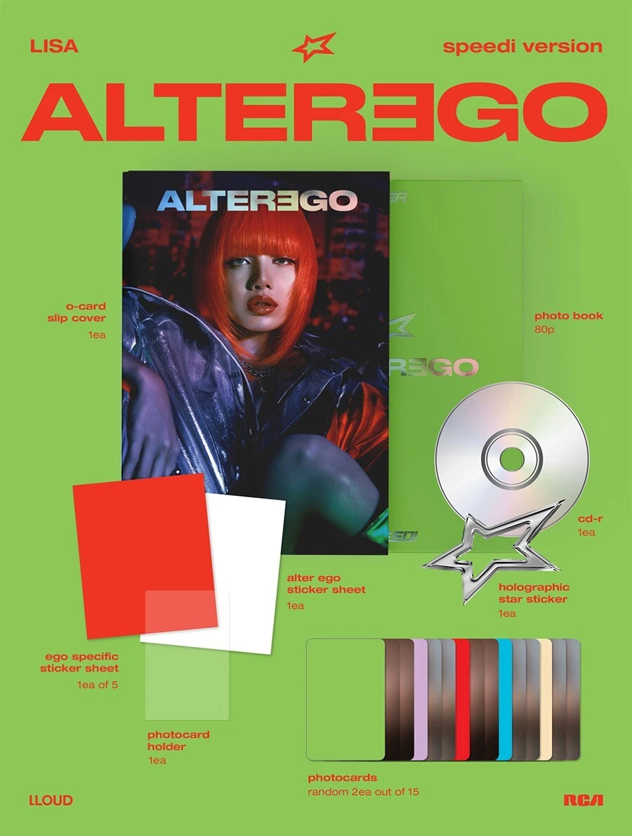 BLACKPINK LISA [ALTER EGO] Album PHOTO BOOK Ver./CD-R+Book+3