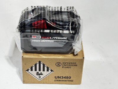 GENUINE Milwaukee 12.0 AH 48-11-1812 HD M18 Battery 18V 18 Volt XC Red- New
