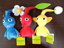 NEW Sanei Boeki All Star Collection Pikmin Plush Set of 3 Red Blue Yellow Japan
