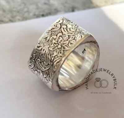 925 Sterling Silver Unique Style Ring Dome Ring Minimalist Ring Designer Hand