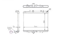 Hart KüHler WasserküHler FüR CitroëN C5 I Peugeot 607 406 Break DC DE 9D 9U