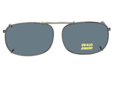 Sunglass Rage Rectangular Shape Non Polarized Clip-on Sunglasses