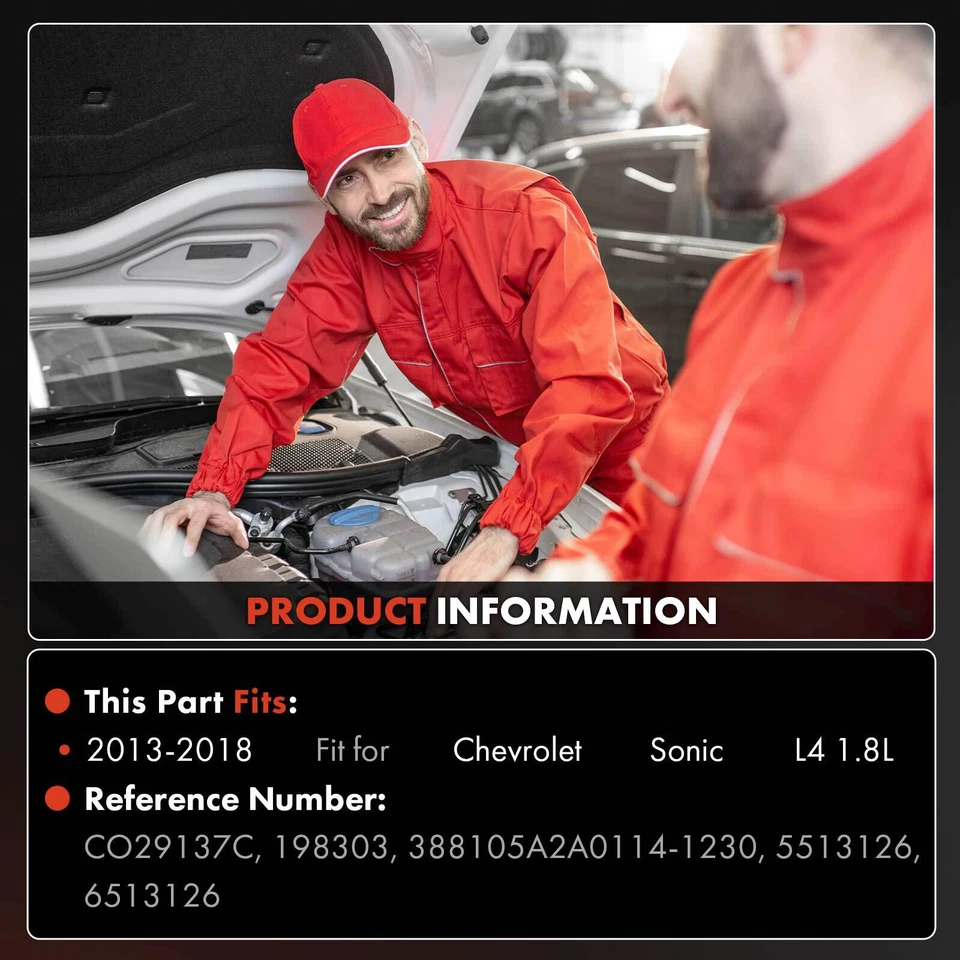 Nuevo compresor de aire acondicionado con embrague para Chevrolet Sonic 2013 2014 2015-2018 L4 1,8 L Foto 2 de 4