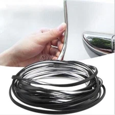 5M Car Door Edge Trim Molding Silver Seal Strip Scratch Protector Guard Decor