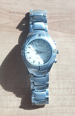 Armbanduhr, Uhr Orlando, unbenutzt, aus rostfreiem Stahl