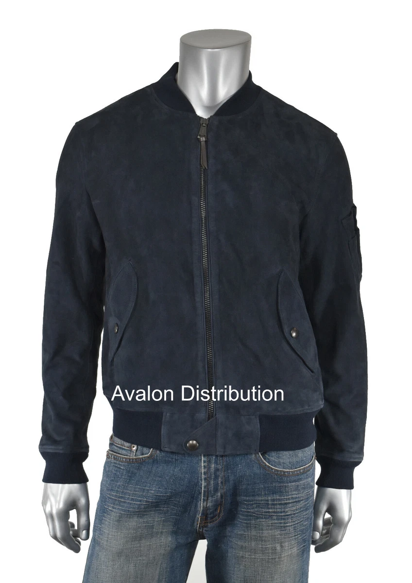 Polo leather deals bomber jacket