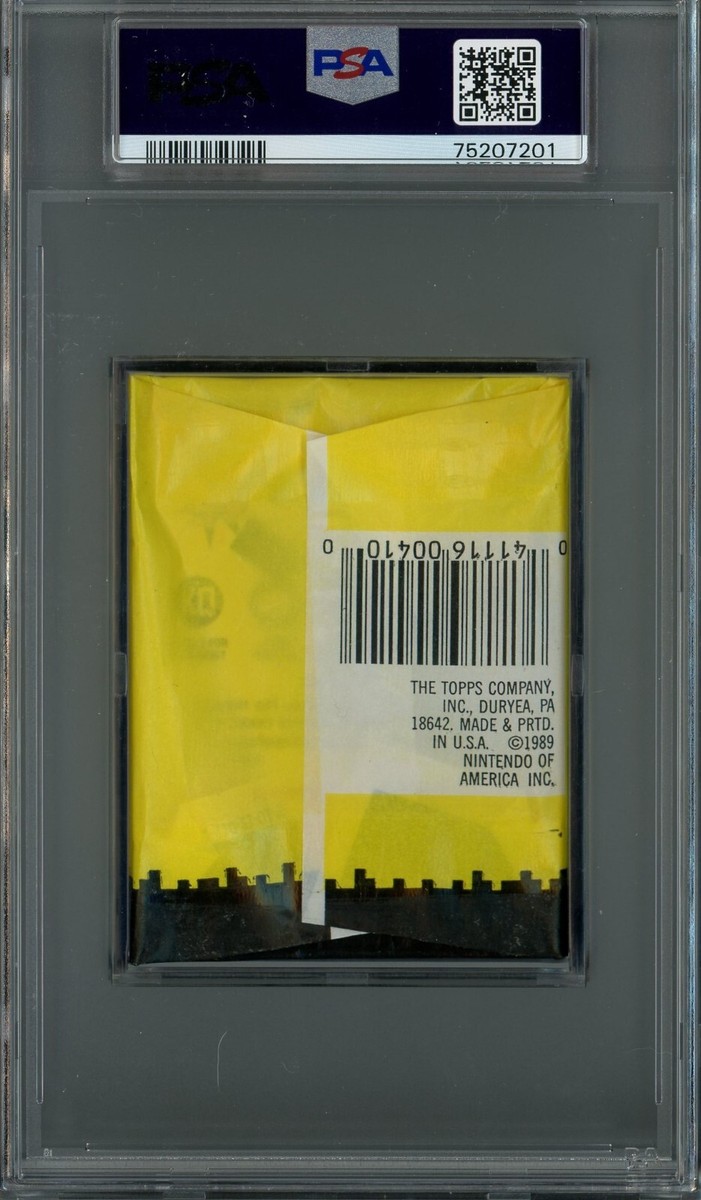 1989 Topps Nintendo Trading Card Game SEALED Wax Pack Super Mario
