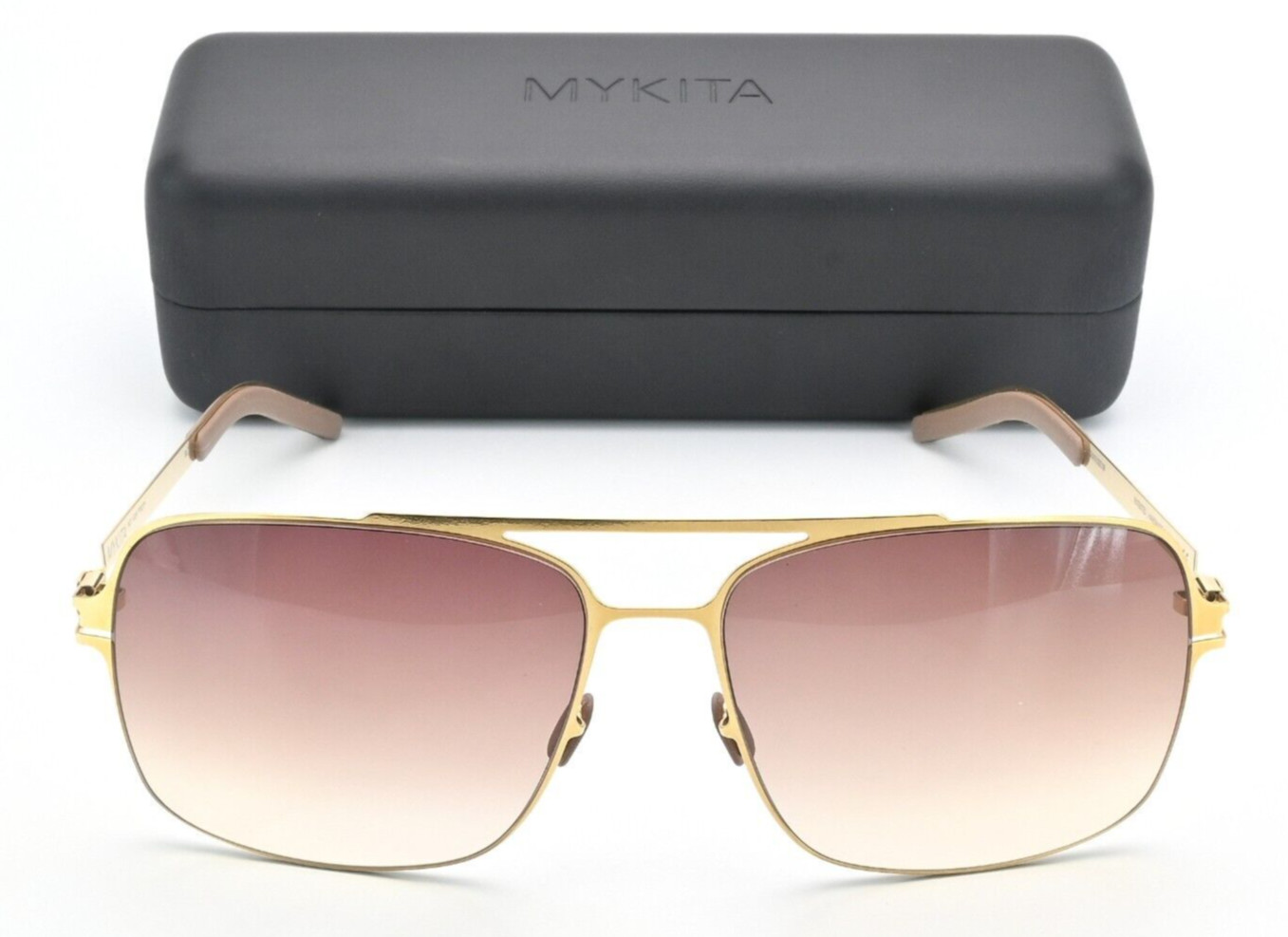 Линза MYKITA Sonnenbrille NO.1 SUN TROY 58-15 135 Col013 Золотисто-глянцевая светло-коричневая