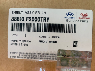 OEM Front Left Seat Belt Retractor For 2017-2020 Hyundai Elantra – 88810-F2000TRY