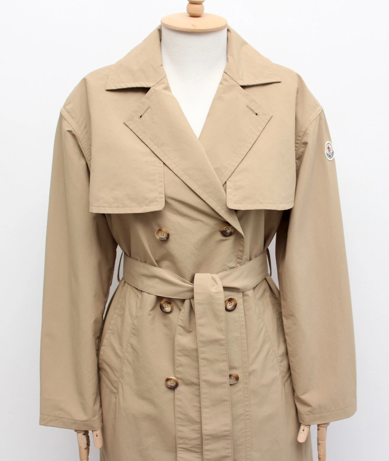 Nuovo con etichetta! Autentico trench lungo donna MONCLER Stibiden RARO taglia 1 ~S M