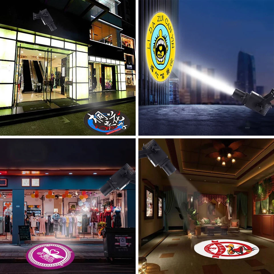 Custom Gobo 30W LED Waterproof Logo AD Lamp Remote Projector Advertising Lights - Image 2 of 4
