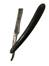 Vintage Mappin Brothers Queens Cutlery Sheffield Black Straight Razor