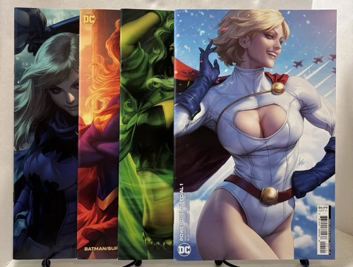Artgerm Cover Lot Human Target 7 Power Girl Sp 1 World's Finest 1 Batgirls 14 NM