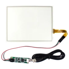 8" 4 Wire Resistive LCD Touch Panel With USB Controller Card For 4:3 LCD Screen
