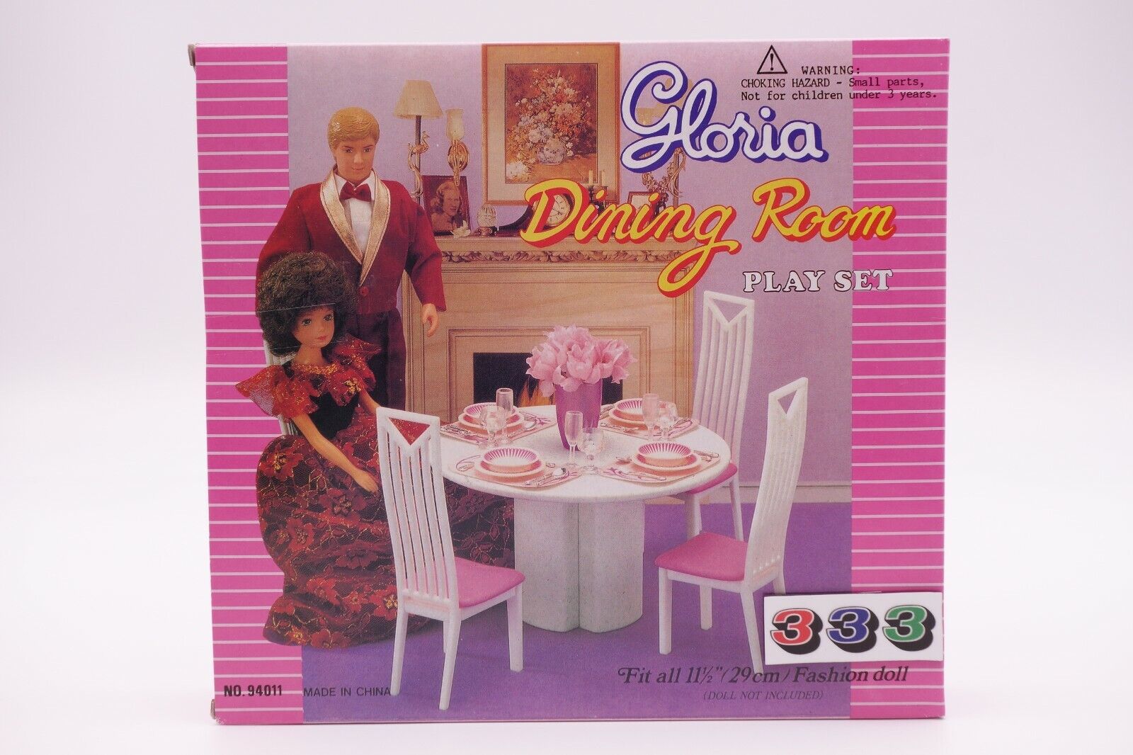 Gloria,Barbie Size Doll House Furniture/(94011) Dining Room Play Set 