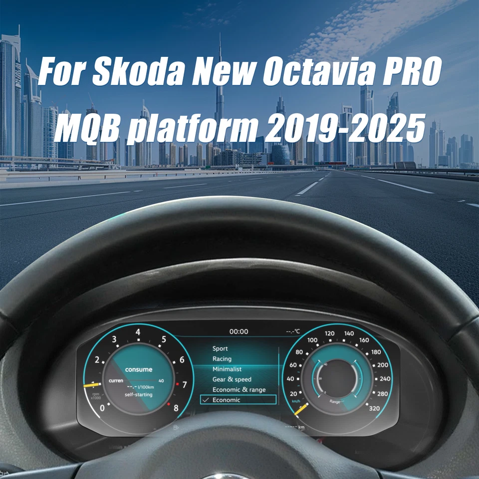 Digital Gauges Dashboard Instrument Cluster For Skoda Octavia Pro MQB 2019-2025 Foto 2 de 4