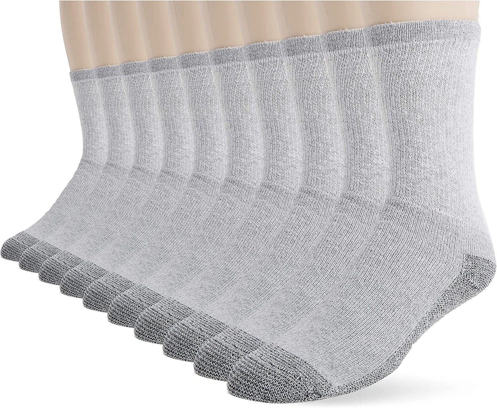 Fruit Of The Loom Mens Cushioned Durable Cotton Work Gear With Moistur