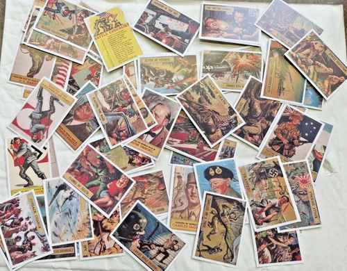 Battle News Repro set of 73  including checklist card 81mm x 57mm