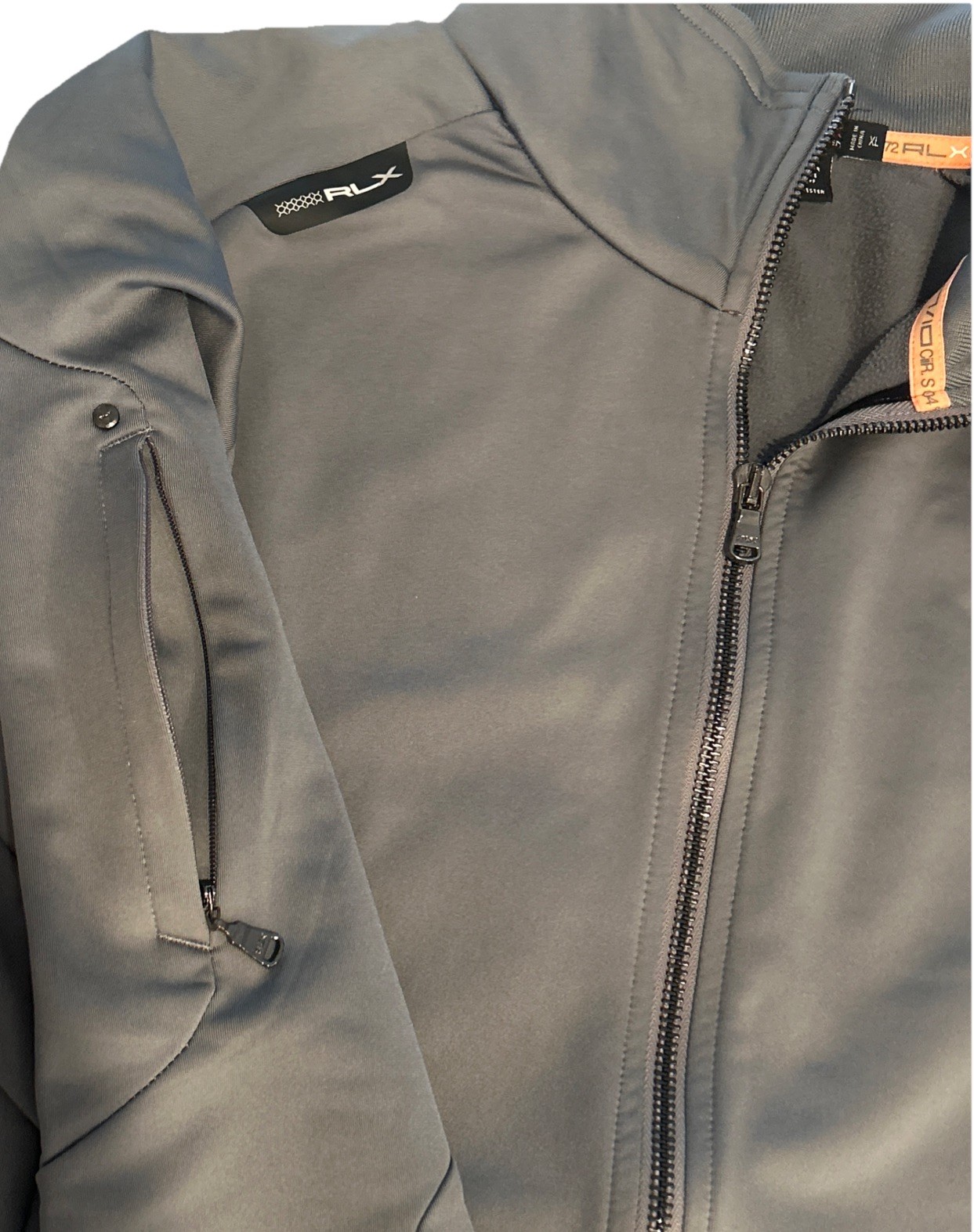 Ralph Lauren RLX 67 Tech Alpine Jacket Men XL Full Zip Golf Ski Hike Gray image 8
