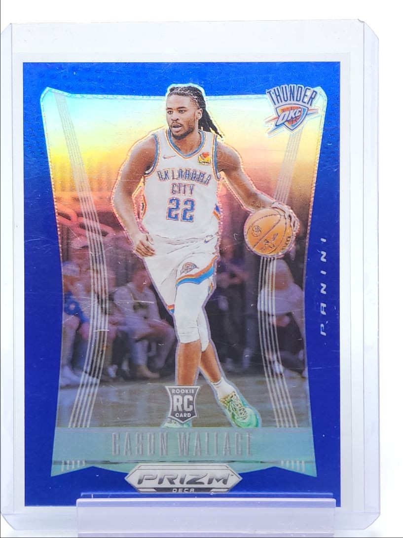 CASON WALLACE 2023-24 PANINI PRIZM DECA BASKETBALL ROOKIE BLUE RC /149 Q5540
