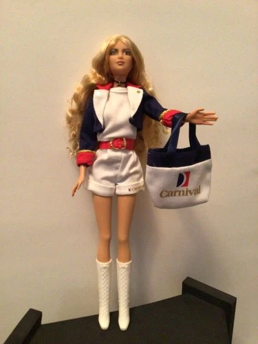 Barbie Doll Vintage Blonde in Carnival Cruise ‘97 Outfit #15186 Mattel