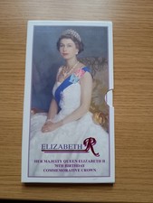 Corona 70 cumpleaños reina Isabel II 1996 brillante moneda sin circular sellada