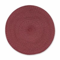 Continenta Tischset Rund Platzset Platzdecke Platzmatte Kunstfaser Weinrot Ø38Cm