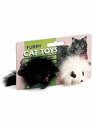 Ethical Pet Spot Twin Plush Mice 2 count  Rattle and Catnip Cat Toys