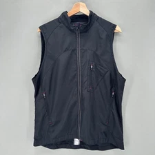 Lululemon Mens L Black Vest Full Zip Athletic Running Reflective Gorpcore Active