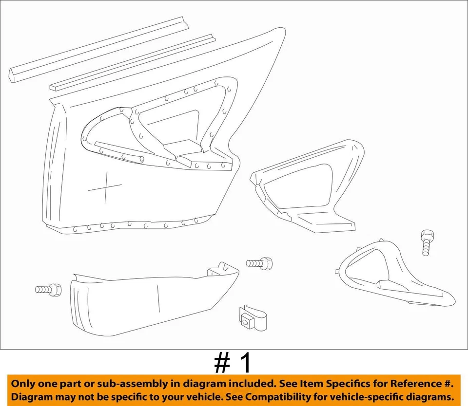 SE ADAPTA A CHEVROLET CAVALIER 1999-2002 MOLDURA ASM RR S/D CHEV BA 22618454 - NUEVO OEM Foto 3 de 3