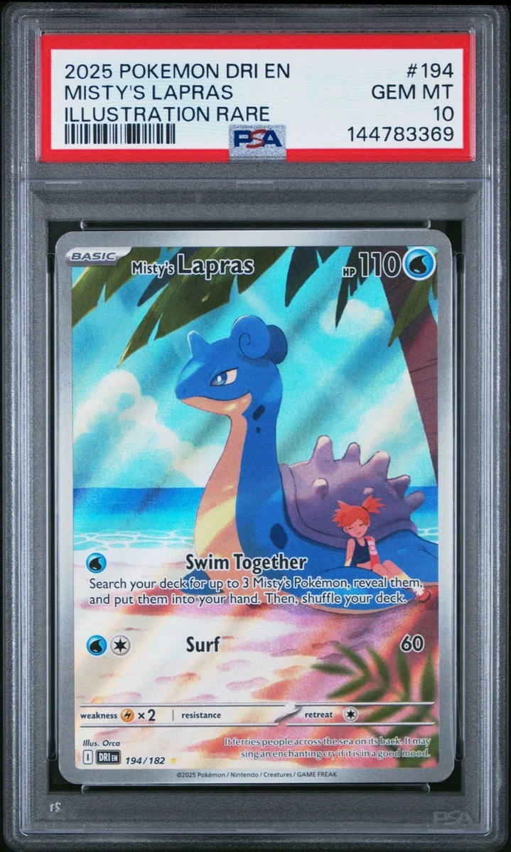 Lapras Pokémon TCG Professional Sports Authenticator (PSA) Grade Lapras Pokémon TCG Professional Sports Authenticator (PSA) Grade