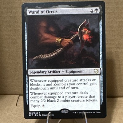 wand of orcus mtg commander deck (Extended Art) [Dungeons & Dragons: Adventures in the Fo Illustrated by Andrew Mar. MTG Forgotten Realms Commander Single:
