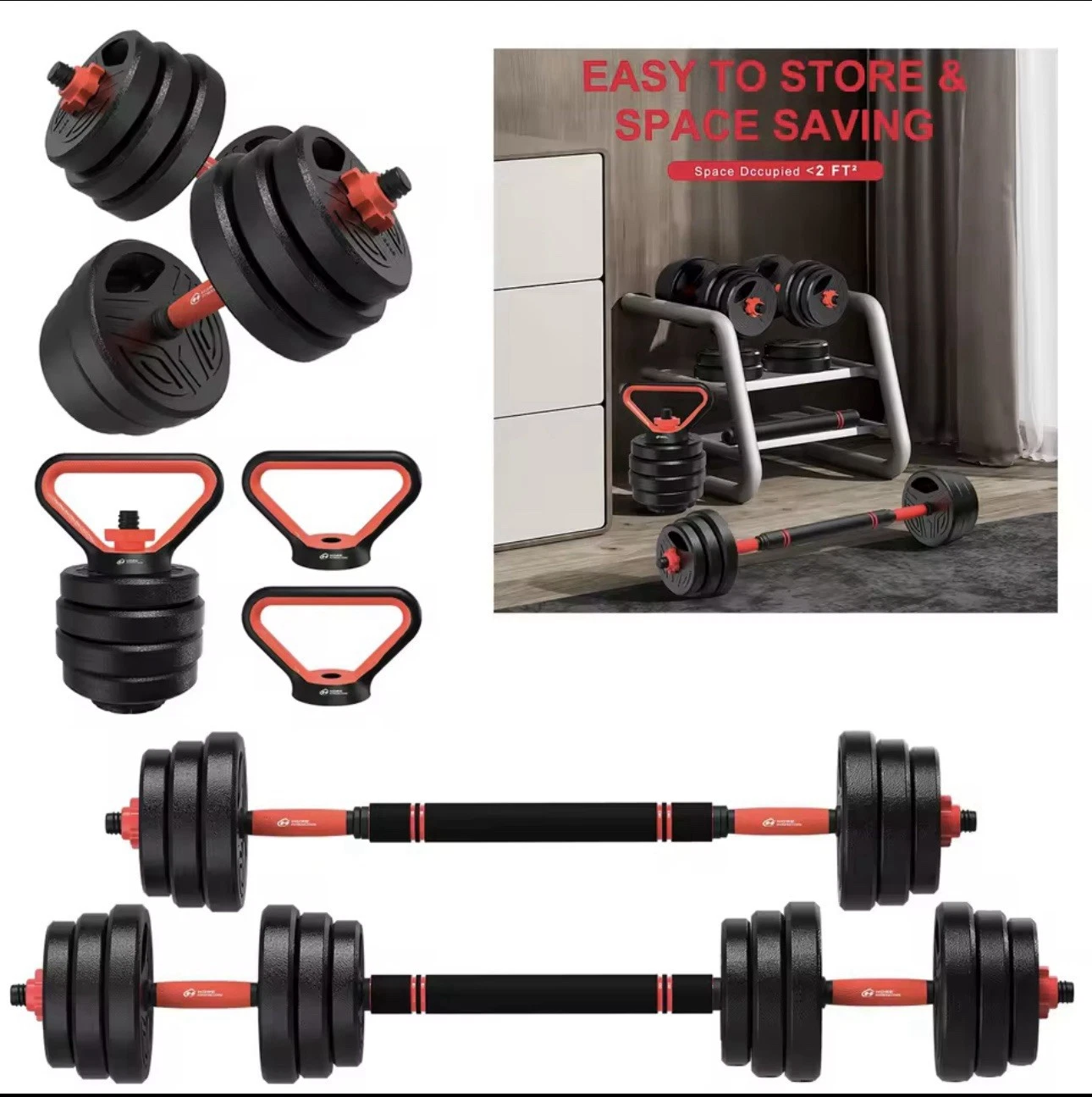 3 In 1 Home Weights Dumbbell 20kg