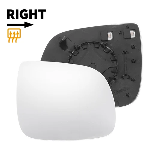 Car Right Passenger Side White Mirror Glass w/ Back Heated for AUDI Q7 2010-2014