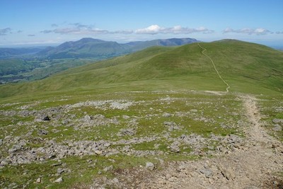 Photo A2 Path descending from Raise Legburthwaite The path goes down to  c2017