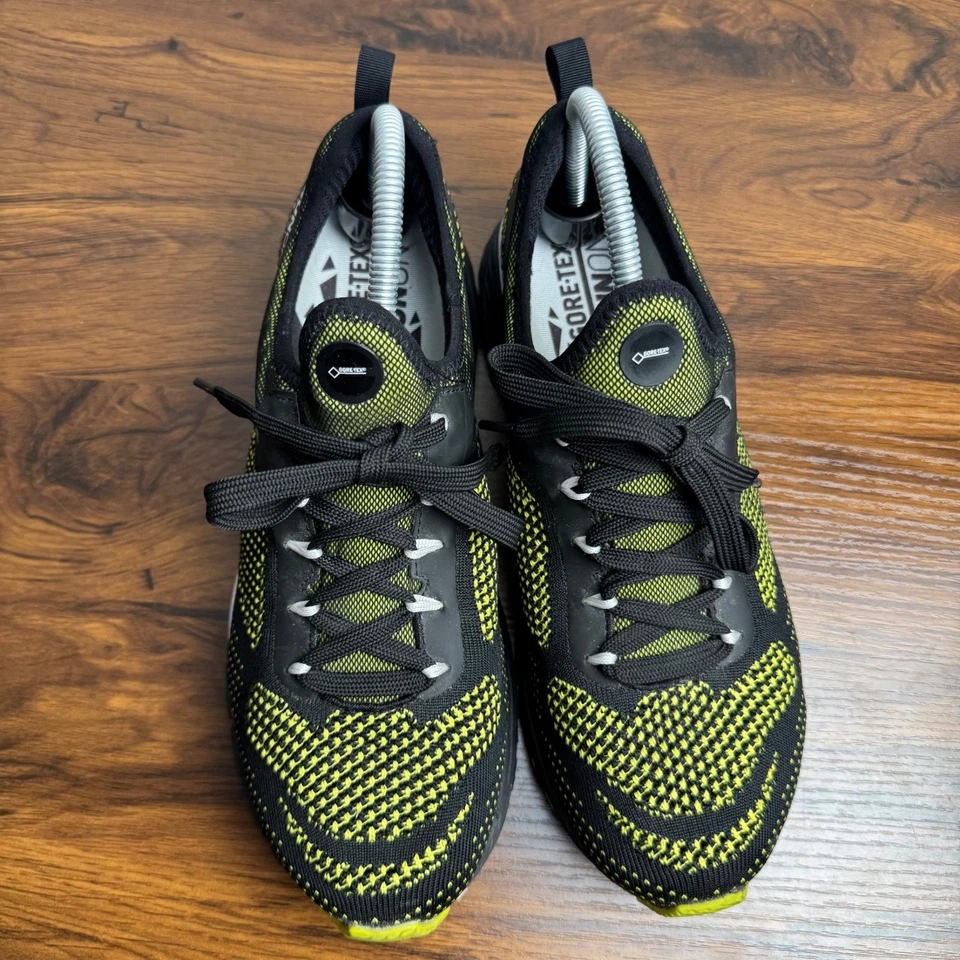 Goretex Runon Athletic туфли кроссовки желтый зеленый неоновый черный мужской размер 9 - Изображение 3 из 4