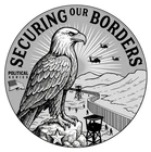TRUMP 1 Oz Silver Round .999 BU MAGA 2025 Securing Our Borders L/E 0034/4500
