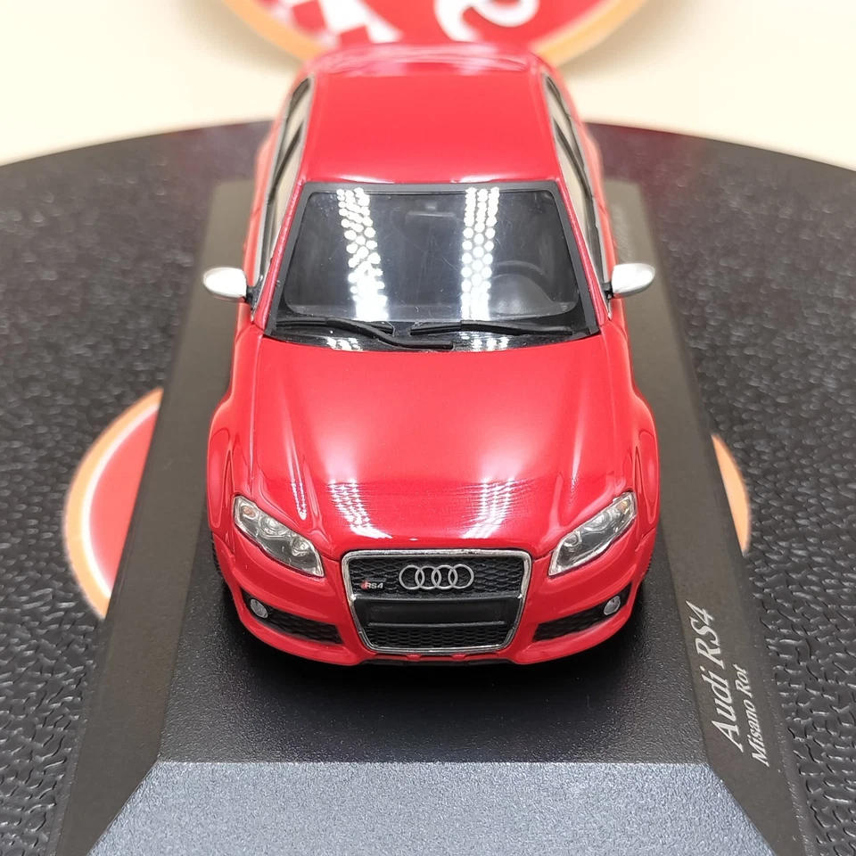 MINICHAMPS 1/43 Audi RS4 Red metallic 2005 400014600 diecast model - Image 3 of 4