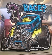 Rat Fink 12" Patch Large Back Race? Monster Iron On Ed Big Daddy Roth Licensed