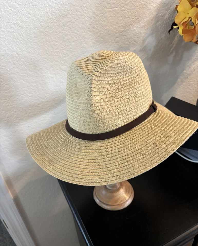 Chapéu de Sol Feminino Fedora Palha Ralph Lauren Tamanho Único - Imagem 2 de 4
