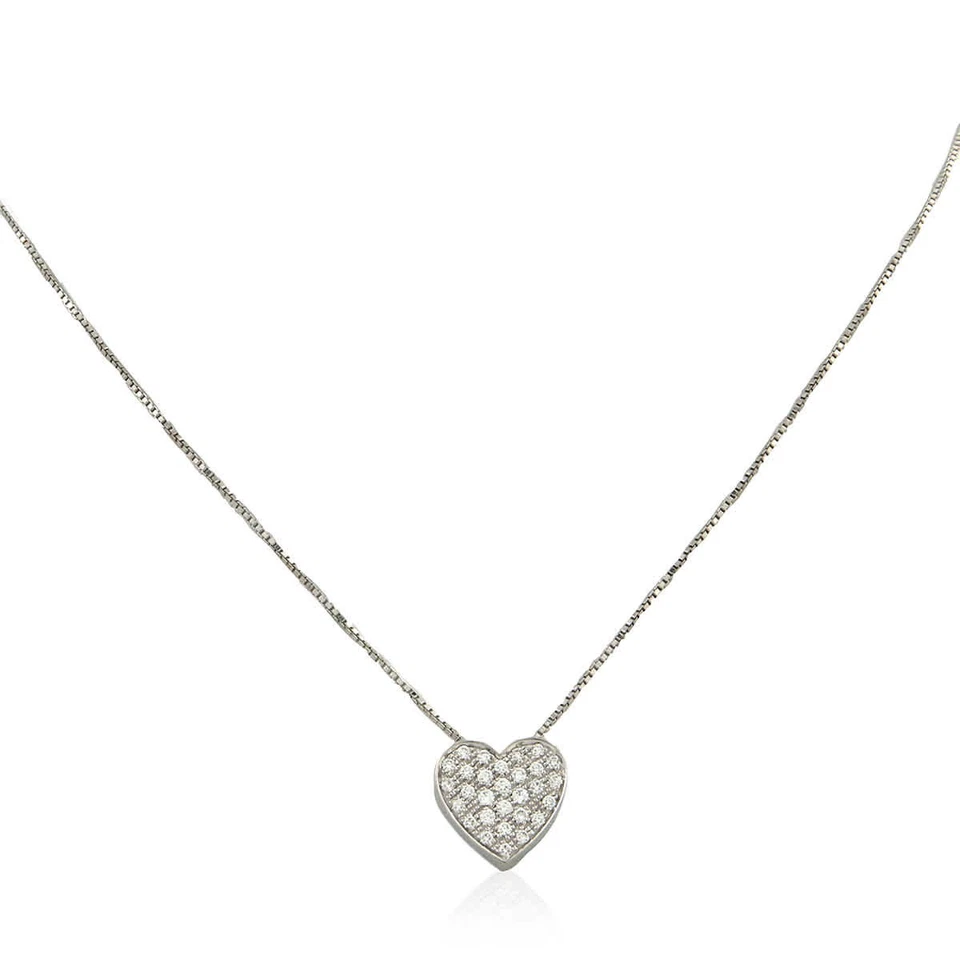 Collar corazón diamante Salvini I Segni oro blanco 0,37 quilates