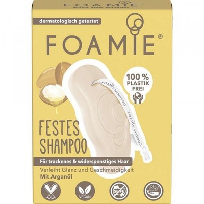 FOAMIE Festes Shampoo mit Arganöl für trockenes und widerspenstiges Haar