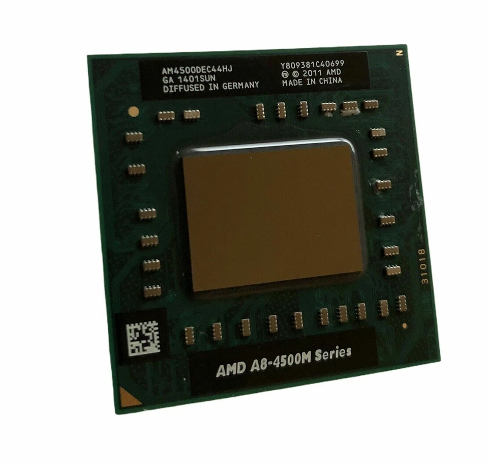 AMD A8-Series A8-4500M Processor 1.9 GHz AM4500DEC44HJ Socket FS1 CPU - Image 4 of 4