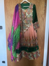 Afghan Dress Handmade Traditional Afghani Dre...