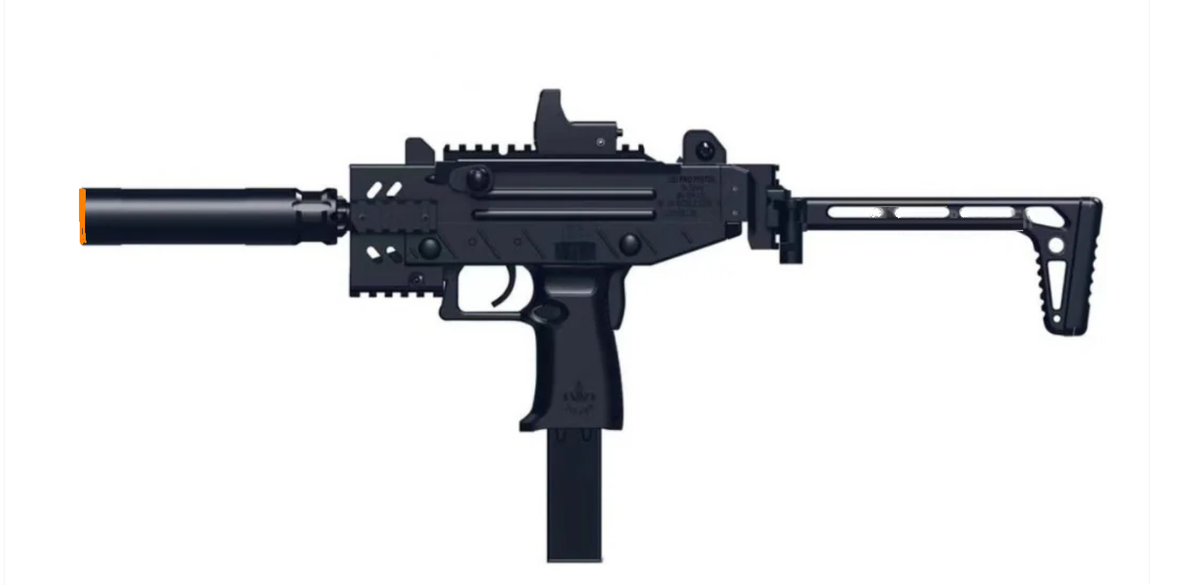 2025!! ZY UZI PRO NO.666B GEL BLASTER - WITH BLOW BACK - BLACK