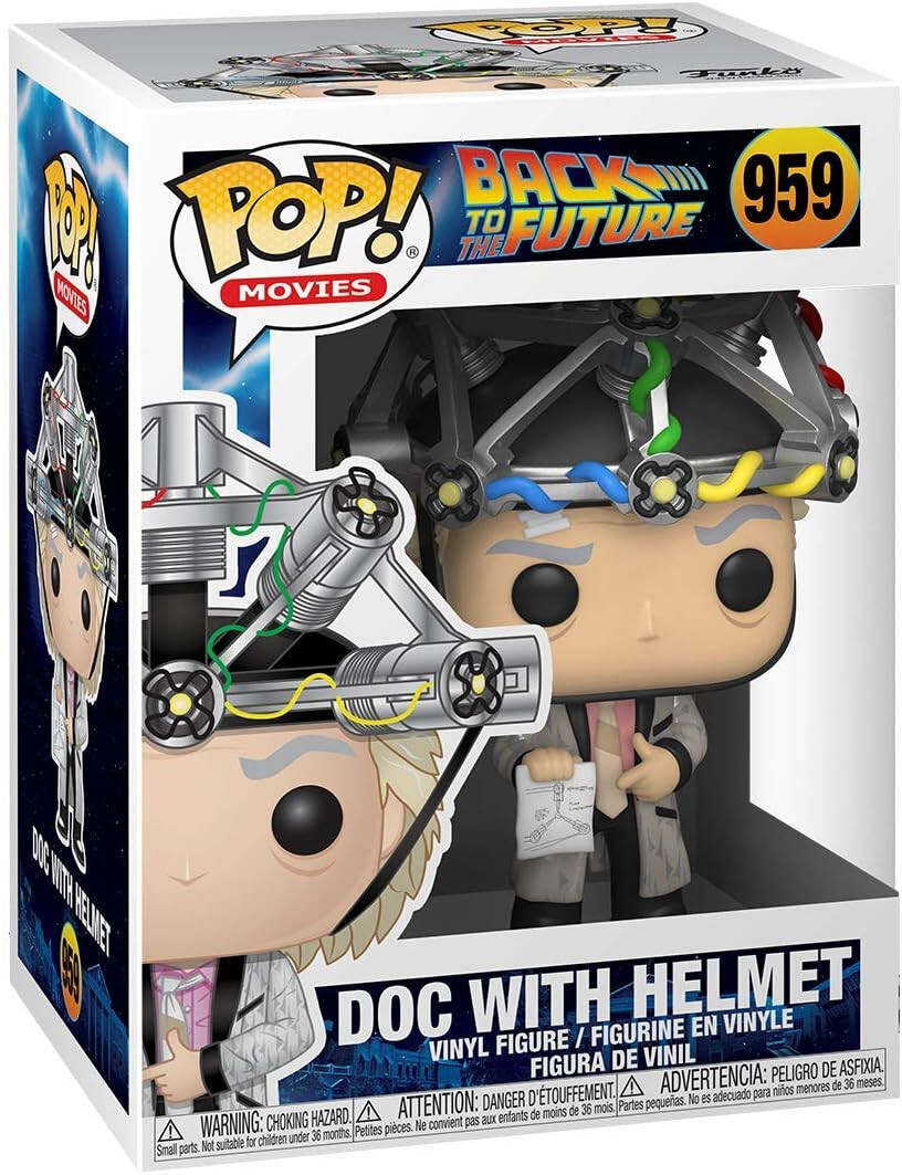 Funko POP! Movie: Back to the Future-Doc With Helmet Emmett Brown Vinyl Figure