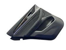 2018-2022 BMW X3 G01 OEM LH REAR LEFT DOOR TRIM PANEL | BLACK & DARK OAK WOOD