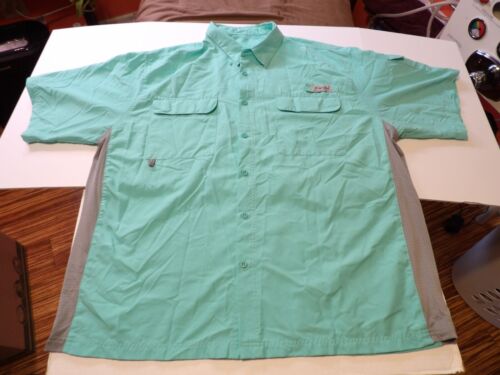 BIMINI BAY NO TUCK SPORTSMANS SHORT SLEEVE SHIRT 2 POCKETS XL VENTED